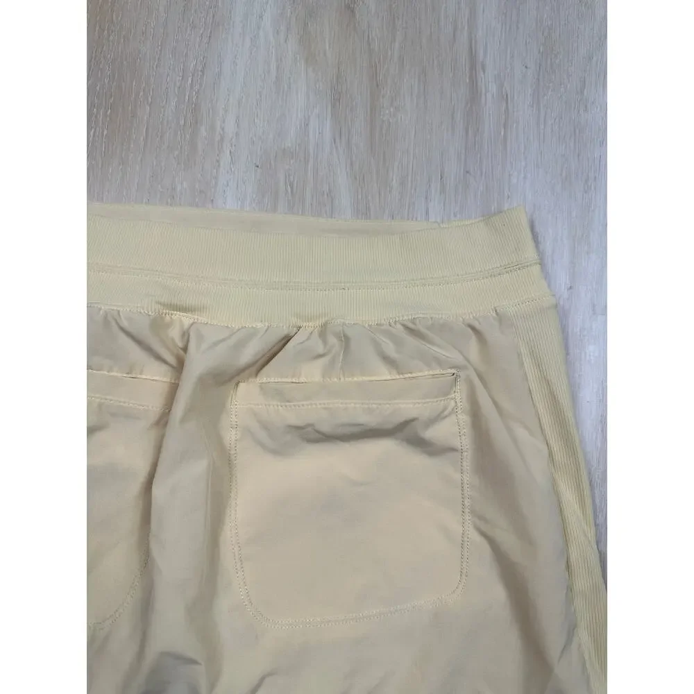 Athleta Brooklyn Butter Yellow Pull On Athletic Tennis Pickleball Skort Skirt 8